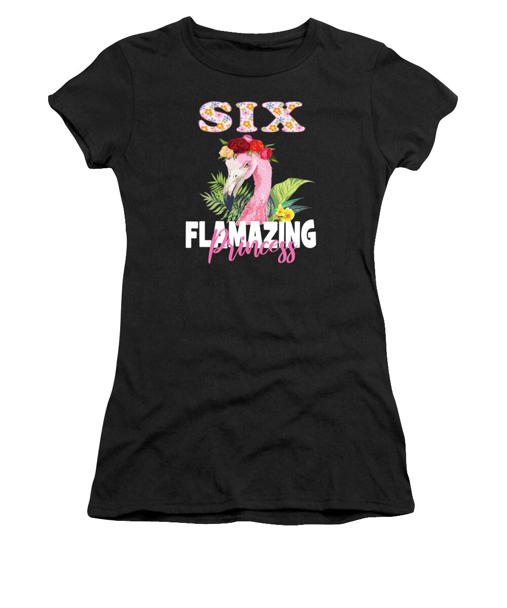 Flamingo 6th Birthday Gift for Six Year old Youth Kids Sweatshirt 6 year old